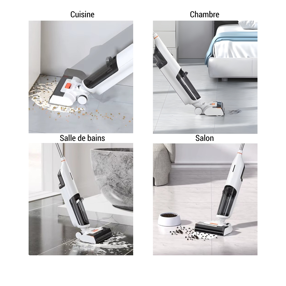 Aspirateur Laveur Sans Fil L3 - Lavage Sec et Humide