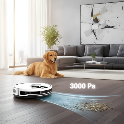 Aspirateur Robot P3 Lite  - Navigation Radar - serpillière - Auto-Vidage