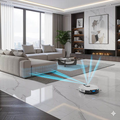 Aspirateur Robot P3 Lite  - Navigation Radar - serpillière - Auto-Vidage