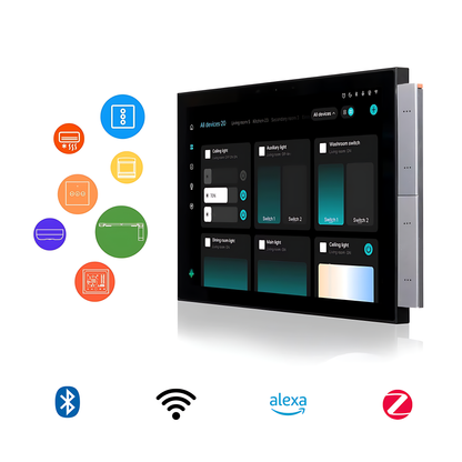 Panneau De Commande X1 Max 10.1 - Alexa Intégré -  Passerelle Zigbee et Bluetooth - Caméra HD - Contrôle Vocal