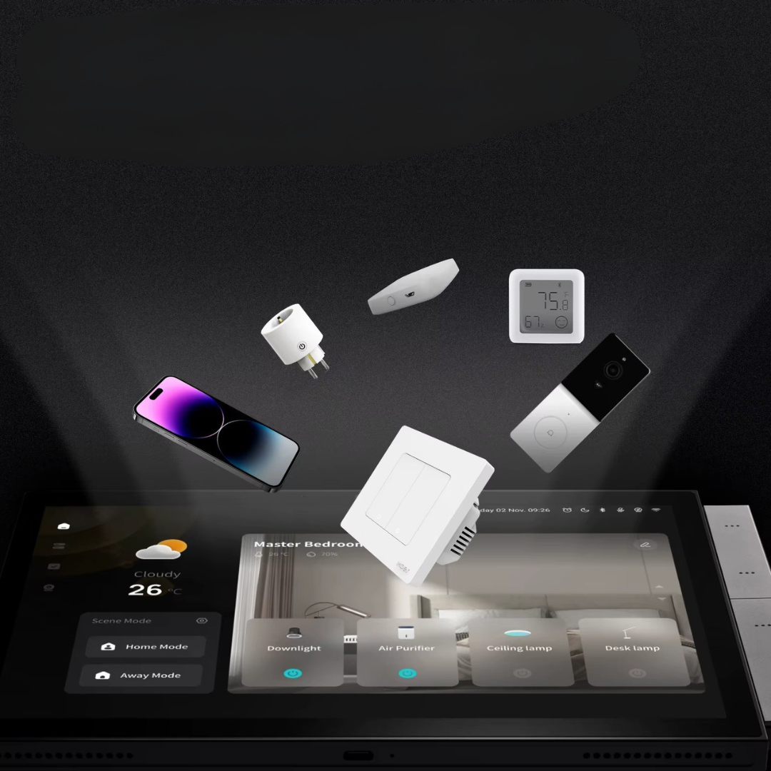 Panneau De Commande X1 Max 10.1 - Alexa Intégré -  Passerelle Zigbee et Bluetooth - Caméra HD - Contrôle Vocal