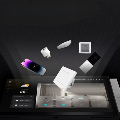 Panneau De Commande X1 Max 10.1 - Alexa Intégré -  Passerelle Zigbee et Bluetooth - Caméra HD - Contrôle Vocal
