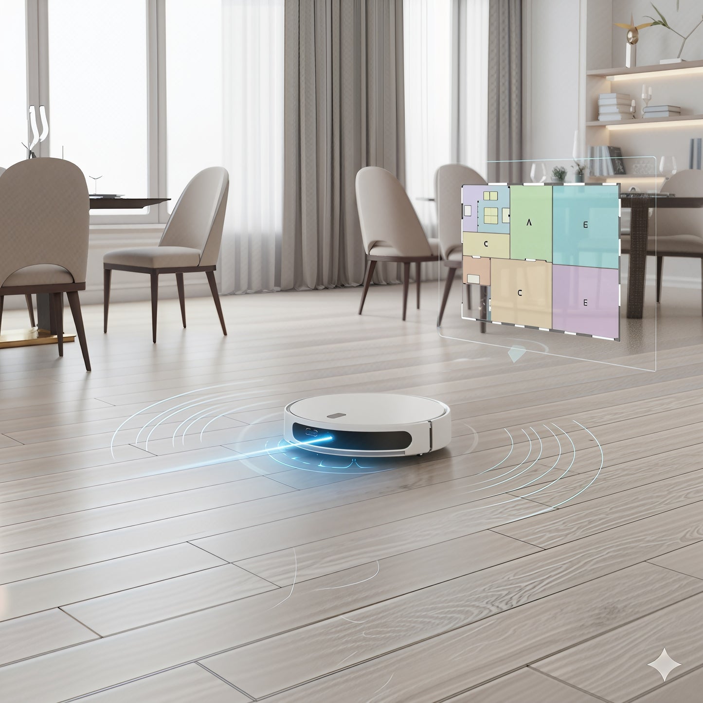 Aspirateur Robot P2 - Navigation Laser Fixe - Serpillère