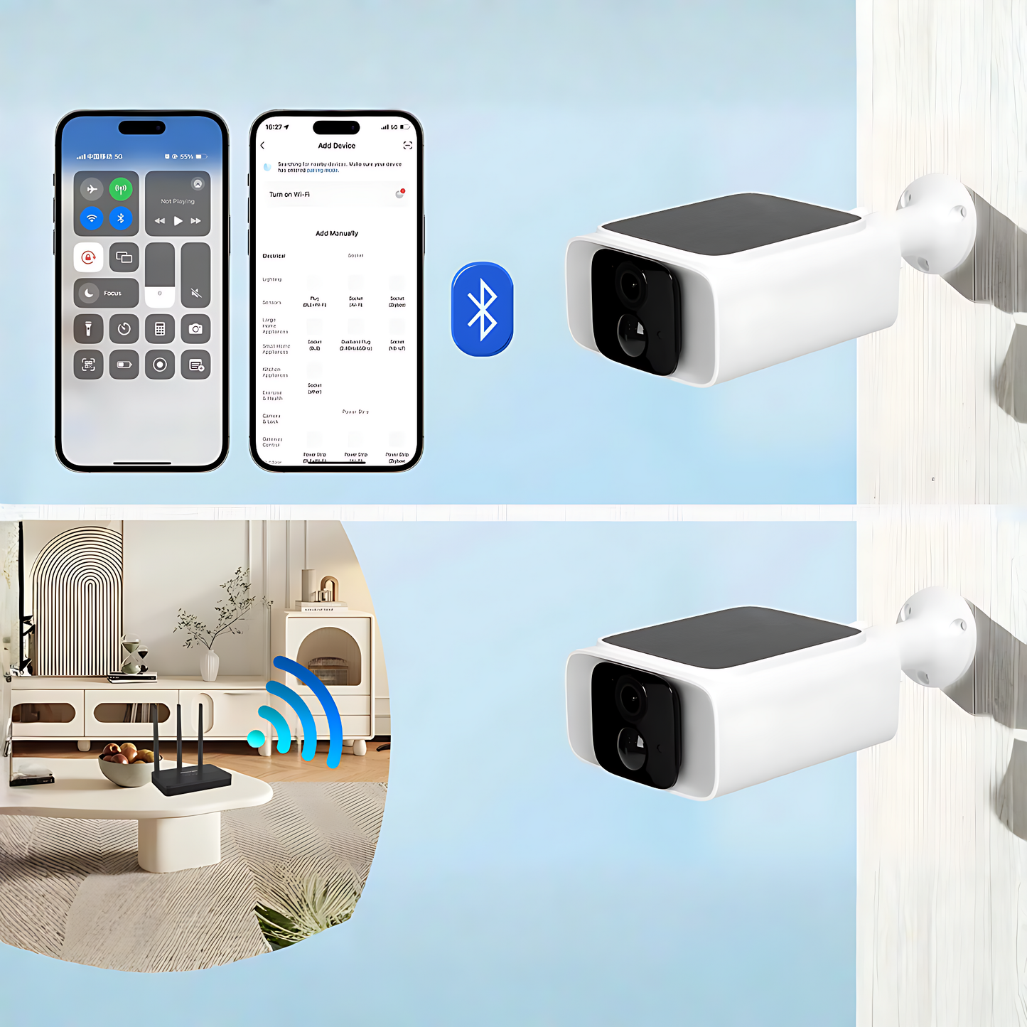 Caméra de Sécurité Solaire SE2 4MP -  Détection de Mouvement - Vision Nocturne Couleur -  Alarme Instantanée - Compatible Alexa et Google Home