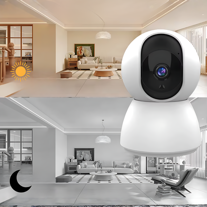 Caméra de Sécurité Intérieure 4MP SZ - Détection de Mouvement AI -  Alarme Instantanée - Smart Life / Wi-Fi